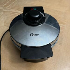 Oster Belgian Waffle Maker Chrome 7 inch Nonstick Temperature Control